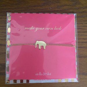 Stella & Dot Elephant Necklace - new in packaging